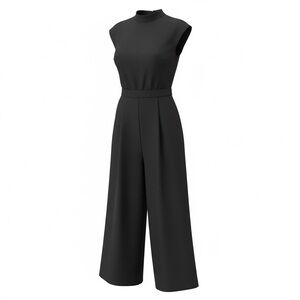 SHEIN Classic Black Sleeveless Jumpsuit
